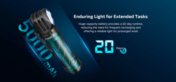 Olight PerunVN 3 - HCRI Magnetic Charging Headlamp