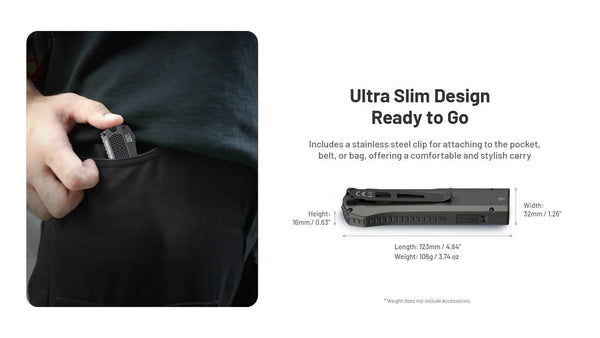 Nitecore EDC17 1500Lumen, Green Laser  & UV Switchblade Style