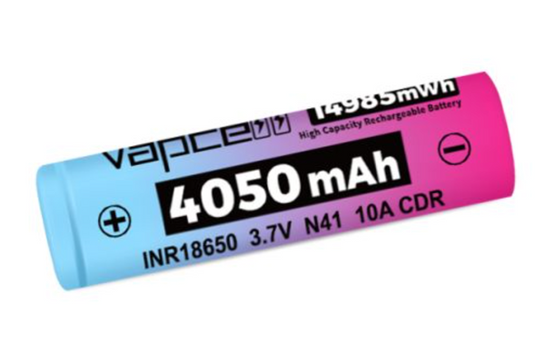 Vapcell N41 4050mAh 12.5A Flat Top Unprotected