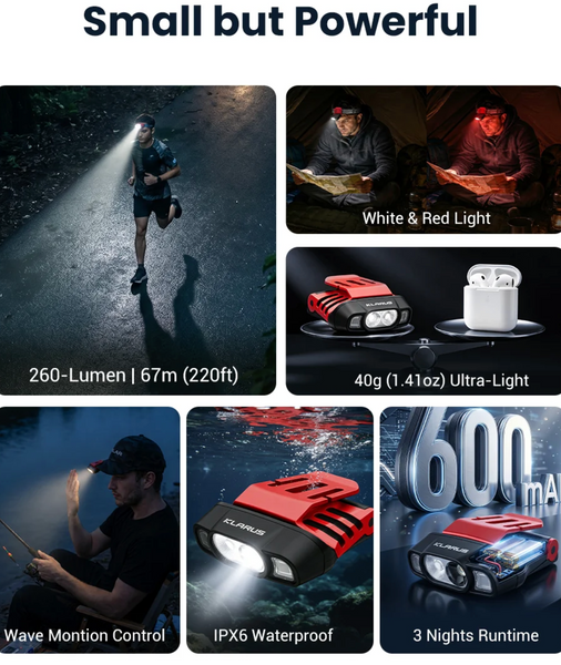 Klarus HC3 Pro Hat Clip On Headlamp
