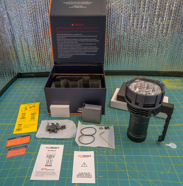 Acebeam X75 - Olight Maurauder 2 - Acebeam Terminator M1