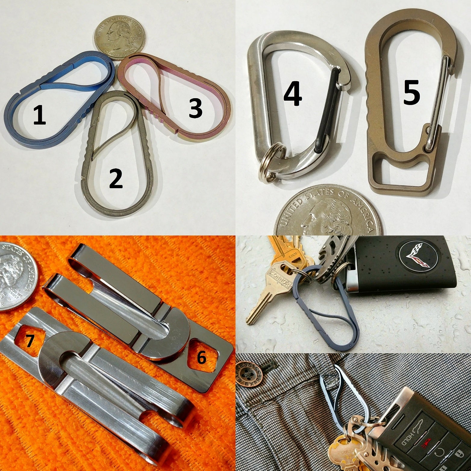 Carabiner Clip Clips For Keys Bunny Key Pendant Couple Models
